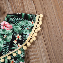 Load image into Gallery viewer, Tassel off-the-shoulder bodysuit and matching headband - Baby One Baby Two