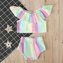 Load image into Gallery viewer, Baby and Toddler Rainbow 2-piece set.