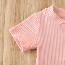 Load image into Gallery viewer, Unisex Short Sleeve Shirt with Short set - Baby One Baby Two