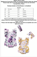 Load image into Gallery viewer, BABY ONE BABY TWO Baby and Toddler Girl Watercolor Floral 2-Piece Romper Set.