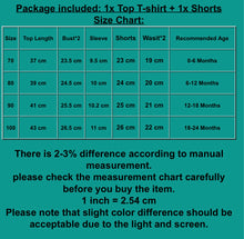 Load image into Gallery viewer, Unisex Short Sleeve Shirt with Short set - Baby One Baby Two