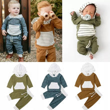 Load image into Gallery viewer, Striped Hoodie and Jogger set - Baby One Baby Two