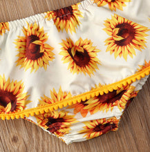 Load image into Gallery viewer, “‘My Little Sunflower” Spaghetti-Strap 3-Piece Set - Baby One Baby Two