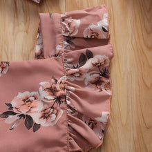 Load image into Gallery viewer, BABY ONE BABY TWO Baby and Toddler Girl Simply Floral 2-piece Romper Set.