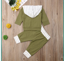 Load image into Gallery viewer, Striped Hoodie and Jogger set - Baby One Baby Two