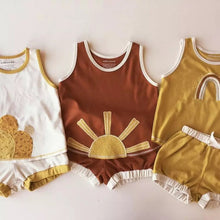 Load image into Gallery viewer, 2 piece summer shirt sleeve with shorts - Baby One Baby Two