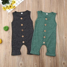 Load image into Gallery viewer, Baby Button-down Romper - Baby One Baby Two