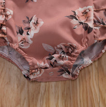 Load image into Gallery viewer, BABY ONE BABY TWO Baby and Toddler Girl Simply Floral 2-piece Romper Set.