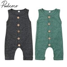 Load image into Gallery viewer, Baby Button-down Romper - Baby One Baby Two