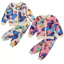 Load image into Gallery viewer, Fly Girl Butterfly Tracksuit - Baby One Baby Two