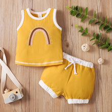Load image into Gallery viewer, 2 piece summer shirt sleeve with shorts - Baby One Baby Two