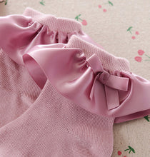 Load image into Gallery viewer, Satin Ruffle Trim Socks - Baby One Baby Two