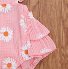 Load image into Gallery viewer, Daisy cotton linen romper - Baby One Baby Two