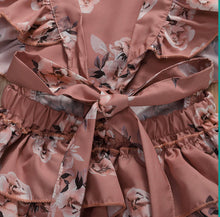 Load image into Gallery viewer, BABY ONE BABY TWO Baby and Toddler Girl Simply Floral 2-piece Romper Set.