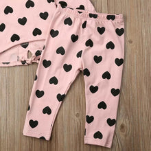 Load image into Gallery viewer, In Love with Pink 2-piece Sweatshirt with pants - Baby One Baby Two