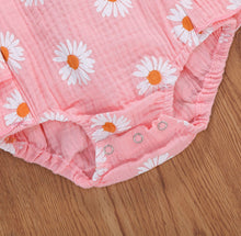 Load image into Gallery viewer, Daisy cotton linen romper - Baby One Baby Two