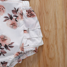 Load image into Gallery viewer, BABY ONE BABY TWO Baby and Toddler Girl Simply Floral 2-piece Romper Set.