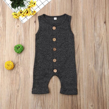 Load image into Gallery viewer, Baby Button-down Romper - Baby One Baby Two
