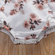 Load image into Gallery viewer, BABY ONE BABY TWO Baby and Toddler Girl Simply Floral 2-piece Romper Set.