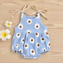 Load image into Gallery viewer, Darling Daisy Spaghetti-Strap Romper - Baby One Baby Two