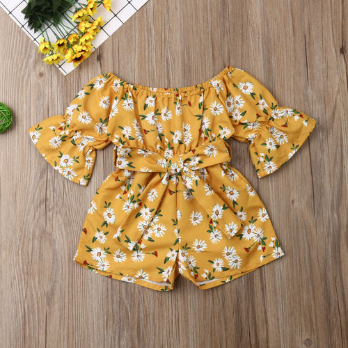 Long-Sleeve Baby Floral Romper - Baby One Baby Two