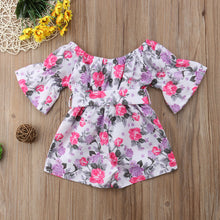 Load image into Gallery viewer, Long-Sleeve Baby Floral Romper - Baby One Baby Two
