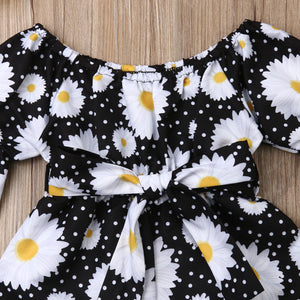 Long-Sleeve Baby Floral Romper - Baby One Baby Two