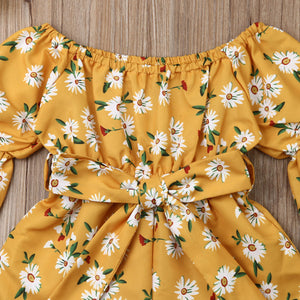 Long-Sleeve Baby Floral Romper - Baby One Baby Two