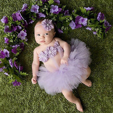 Load image into Gallery viewer, Newborn tutu 3-piece photography prop set - Baby One Baby Two
