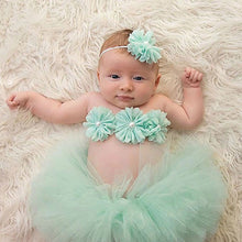 Load image into Gallery viewer, Newborn tutu 3-piece photography prop set - Baby One Baby Two
