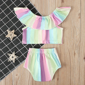 Baby and Toddler Rainbow 2-piece set.