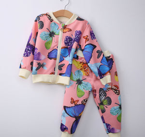 Fly Girl Butterfly Tracksuit - Baby One Baby Two