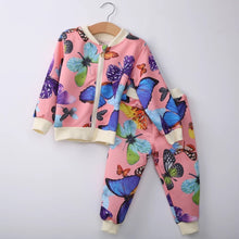 Load image into Gallery viewer, Fly Girl Butterfly Tracksuit - Baby One Baby Two
