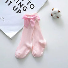 Load image into Gallery viewer, Big Bow Knee-High Socks - Baby One Baby Two
