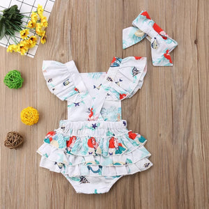 “Under the Sea” Mermaid Princess Romper - Baby One Baby Two