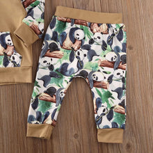 Load image into Gallery viewer, Lazy Panda 2-piece Hoodie with Pants set - Baby One Baby Two
