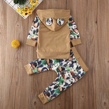 Load image into Gallery viewer, Lazy Panda 2-piece Hoodie with Pants set - Baby One Baby Two
