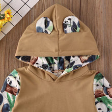 Load image into Gallery viewer, Lazy Panda 2-piece Hoodie with Pants set - Baby One Baby Two
