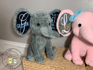 Birth Annoucement Custom Elephant.