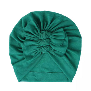 Baby and Toddler Girl Triple-BowTurban Bonnet.