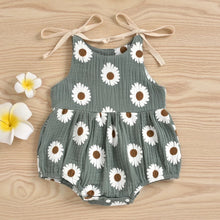 Load image into Gallery viewer, Darling Daisy Spaghetti-Strap Romper - Baby One Baby Two
