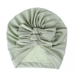 Baby and Toddler Girl Triple-BowTurban Bonnet.