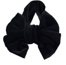 Load image into Gallery viewer, Baby and Toddler Girl Big Bow Velvet Headband.
