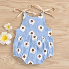 Load image into Gallery viewer, Darling Daisy Spaghetti-Strap Romper - Baby One Baby Two
