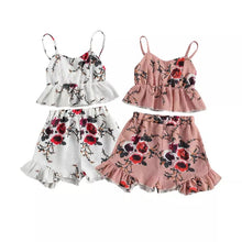 Load image into Gallery viewer, 2 piece floral ruffle high waist - Baby One Baby Two
