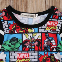 Load image into Gallery viewer, Baby Boy Superhero Romper Bodysuit.
