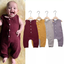 Load image into Gallery viewer, Lightweight button-down romper - Baby One Baby Two
