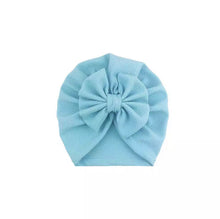 Load image into Gallery viewer, BABY ONE BABY TWO Baby Girl Turban Bonnet with Bow.
