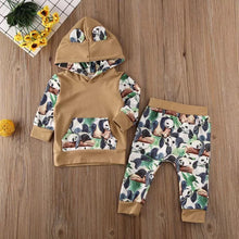 Load image into Gallery viewer, Lazy Panda 2-piece Hoodie with Pants set - Baby One Baby Two
