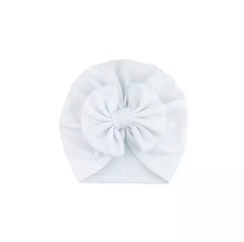 Load image into Gallery viewer, BABY ONE BABY TWO Baby Girl Turban Bonnet with Bow.
